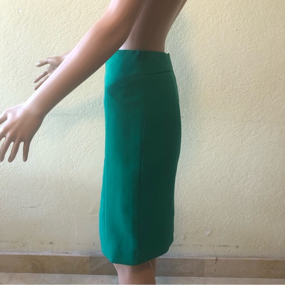 The Limited Women’s Size 4 Emerald Green Pencil Dress Skirt Back Zip Knee-High - Picture 3 of 16